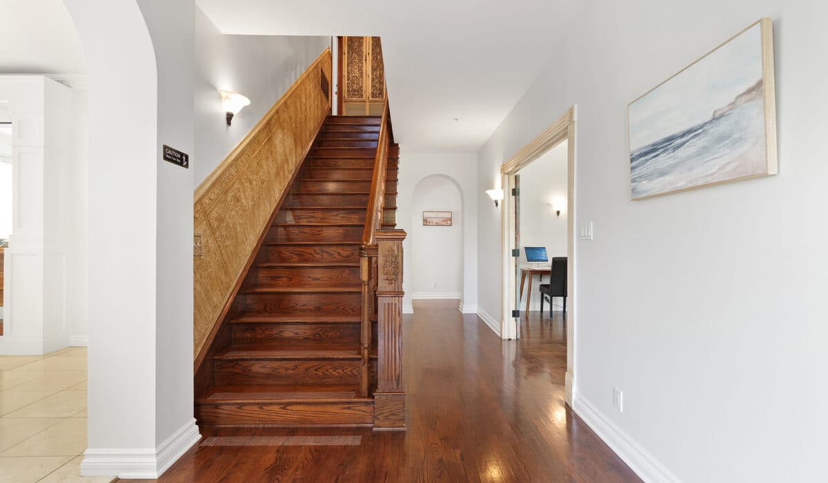 beautiful wooden stairs