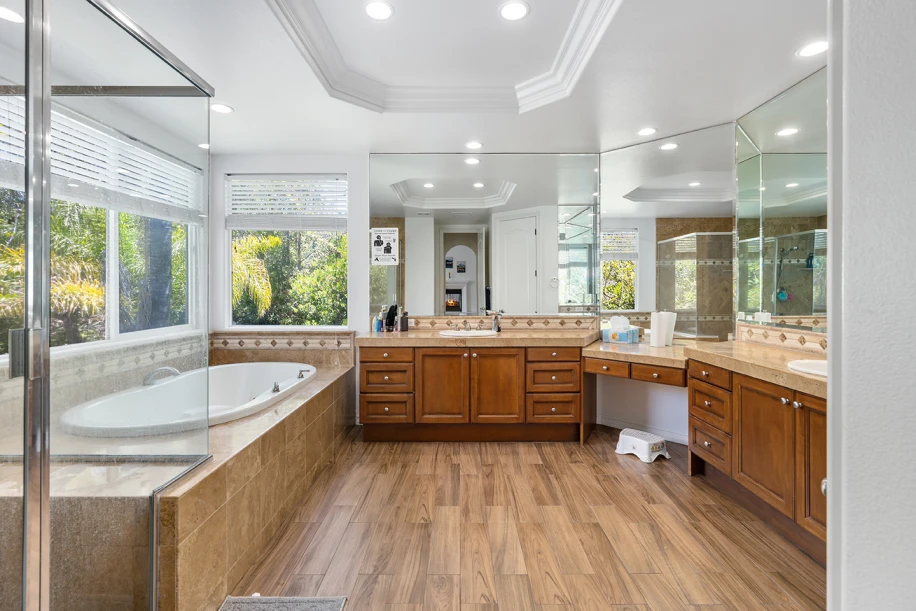 A bathroom at Altitude Recovery Community